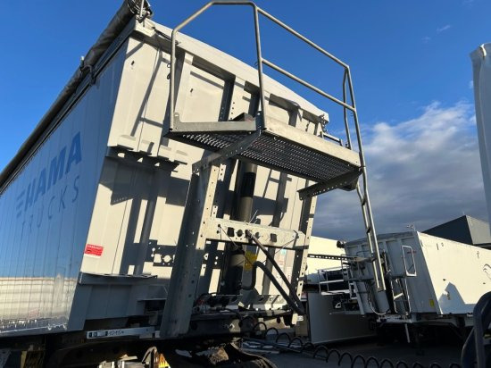 Kempf SKM AK 39 Alu-Kastenmulde 55m³ Rollplane - Poluprikolica istovarivača: slika 3 Kempf SKM AK 39 Alu-Kastenmulde 55m³ Rollplane - Poluprikolica istovarivača: slika 3