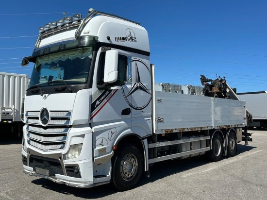 Mercedes-Benz Actros 2545 L 6x2, Retarder, Pritsche, Hiab XS 166 D-4 PRO, E5 - Kamion sa tovarnim sandukom, Kamion sa dizalicom: slika 1 Mercedes-Benz Actros 2545 L 6x2, Retarder, Pritsche, Hiab XS 166 D-4 PRO, E5 - Kamion sa tovarnim sandukom, Kamion sa dizalicom: slika 1