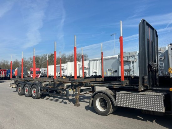 Schwarzmüller Holzauflieger 6 Rungenpaare, BPW-Achsen - Poluprikolica šticarka: slika 3 Schwarzmüller Holzauflieger 6 Rungenpaare, BPW-Achsen - Poluprikolica šticarka: slika 3