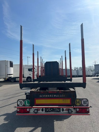 Schwarzmüller Holzauflieger 6 Rungenpaare, BPW-Achsen - Poluprikolica šticarka: slika 5 Schwarzmüller Holzauflieger 6 Rungenpaare, BPW-Achsen - Poluprikolica šticarka: slika 5