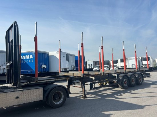 Schwarzmüller Holzauflieger 6 Rungenpaare, BPW-Achsen - Poluprikolica šticarka: slika 1 Schwarzmüller Holzauflieger 6 Rungenpaare, BPW-Achsen - Poluprikolica šticarka: slika 1