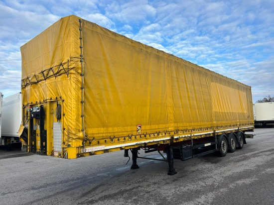 Schwarzmüller Spezialauflieger Schräglader, Coilmulde, Liftachse, Edscha-Verdeck, - Poluprikolica sa ceradom: slika 1 Schwarzmüller Spezialauflieger Schräglader, Coilmulde, Liftachse, Edscha-Verdeck, - Poluprikolica sa ceradom: slika 1