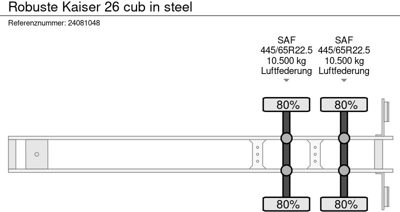 Poluprikolica istovarivača Robuste Kaiser 26 cub in steel: slika 11 Poluprikolica istovarivača Robuste Kaiser 26 cub in steel: slika 11