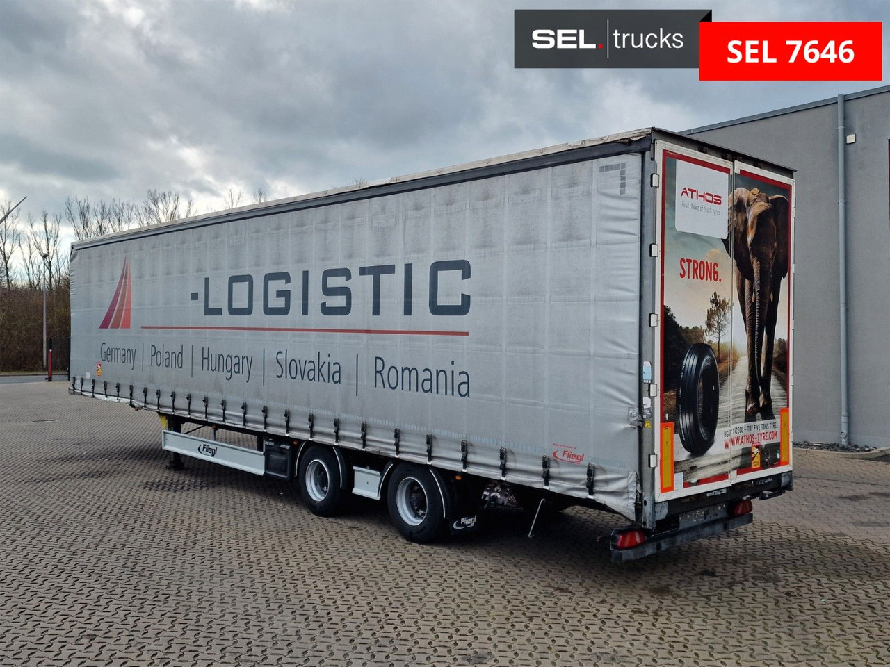 Poluprikolica sa ceradom Fliegl SZS320 / Hubdach / EDSCHA / Mega: slika 7