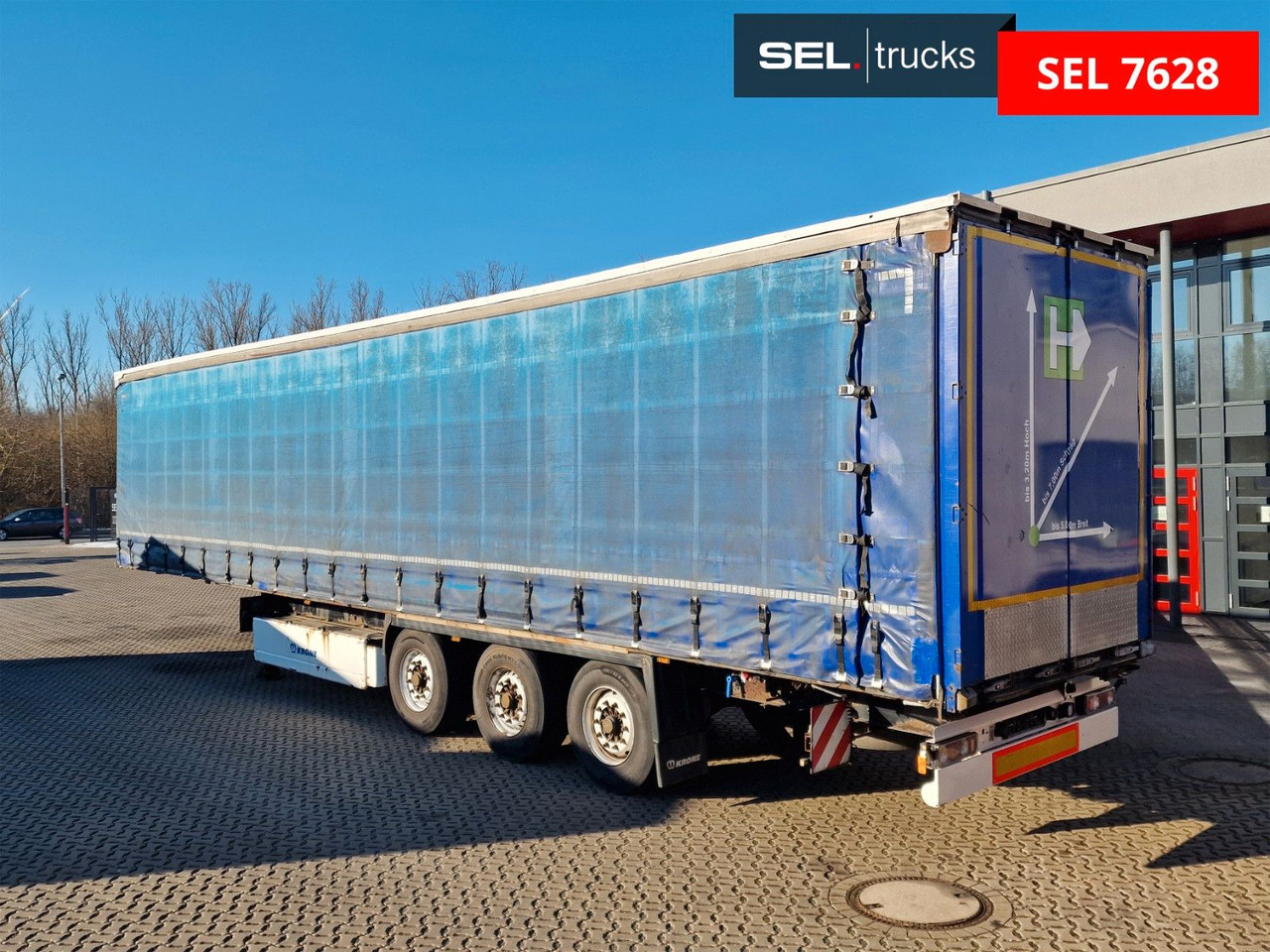 Krone SD / Hubdach / EDSCHA / Coil / verbreiterbar - Poluprikolica sa ceradom: slika 1 Krone SD / Hubdach / EDSCHA / Coil / verbreiterbar - Poluprikolica sa ceradom: slika 1