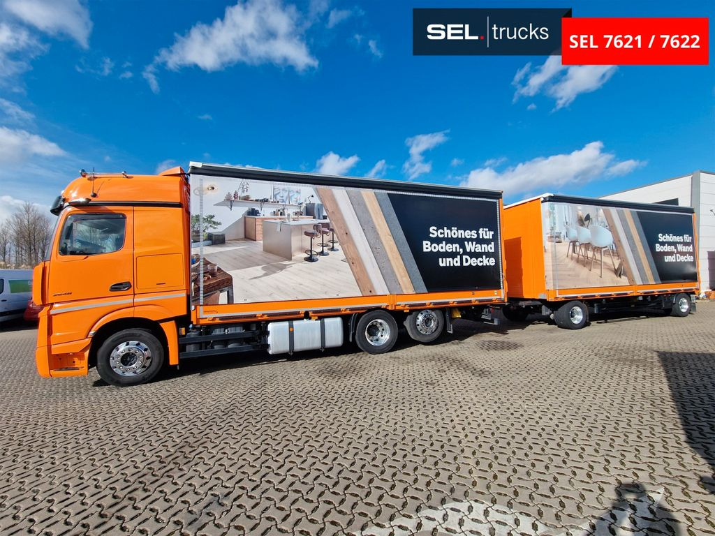 Kamion sa ceradom Mercedes-Benz Actros 2548 / Retarder / Aluklappen / Euro 6E: slika 8