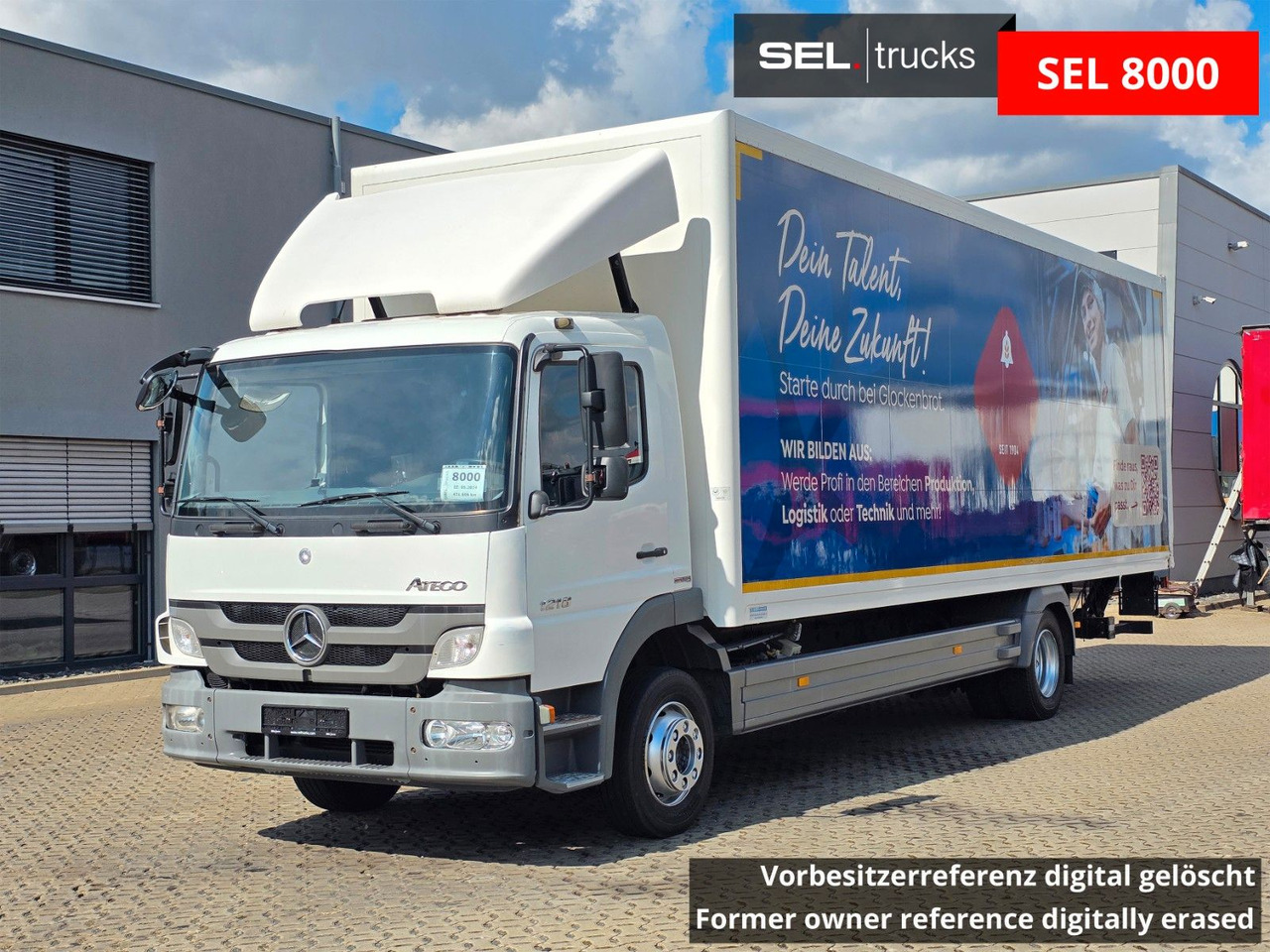 Mercedes-Benz Atego 1218 / Ladebordwand - Kamion sa zatvorenim sandukom: slika 1 Mercedes-Benz Atego 1218 / Ladebordwand - Kamion sa zatvorenim sandukom: slika 1