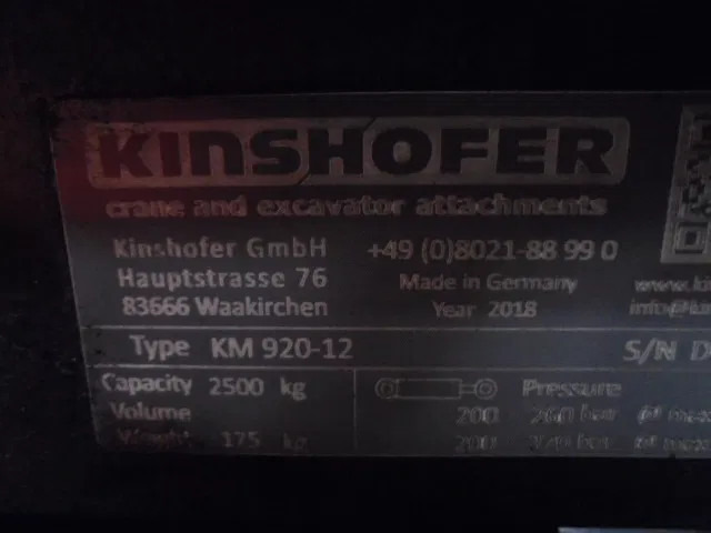 Kinshofer KM 920-12 - Kran za kamion: slika 5 Kinshofer KM 920-12 - Kran za kamion: slika 5