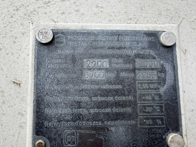 Rezervoar za gorivo LPG 6700 Liters LPG tank: slika 6