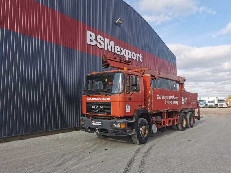 MAN 25.422 flatbed truck - Kamion sa tovarnim sandukom, Kamion sa dizalicom: slika 1 MAN 25.422 flatbed truck - Kamion sa tovarnim sandukom, Kamion sa dizalicom: slika 1