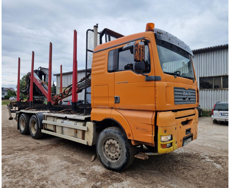MAN TGA 33.530 + timber trailer - Šticar, Kamion sa dizalicom: slika 2 MAN TGA 33.530 + timber trailer - Šticar, Kamion sa dizalicom: slika 2
