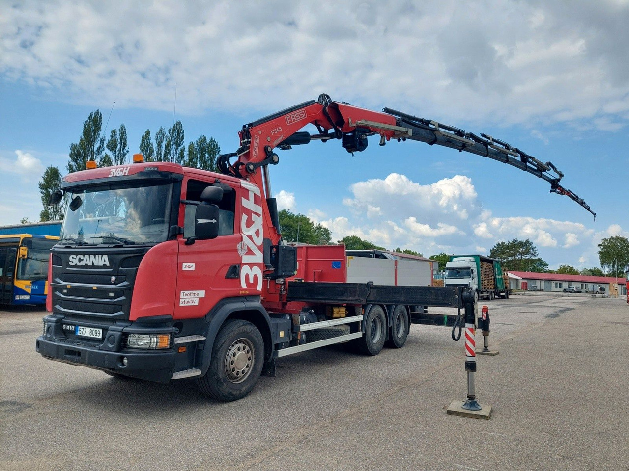 Scania G 410LB 6x4 HNA + Kran Fassi F545RA.2.27 FLY-JIB - Kamion sa tovarnim sandukom, Kamion sa dizalicom: slika 1 Scania G 410LB 6x4 HNA + Kran Fassi F545RA.2.27 FLY-JIB - Kamion sa tovarnim sandukom, Kamion sa dizalicom: slika 1