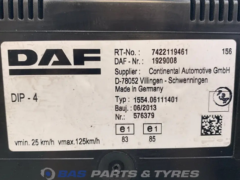 DAF LF55 Euro 4-5 - Komandna tabla za Kamion: slika 3 DAF LF55 Euro 4-5 - Komandna tabla za Kamion: slika 3