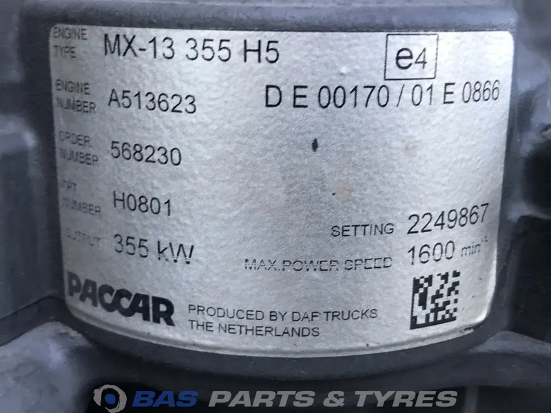 DAF XF G2 Motor DAF MX13 355 H5 2304398 - Motor za Kamion: slika 5 DAF XF G2 Motor DAF MX13 355 H5 2304398 - Motor za Kamion: slika 5