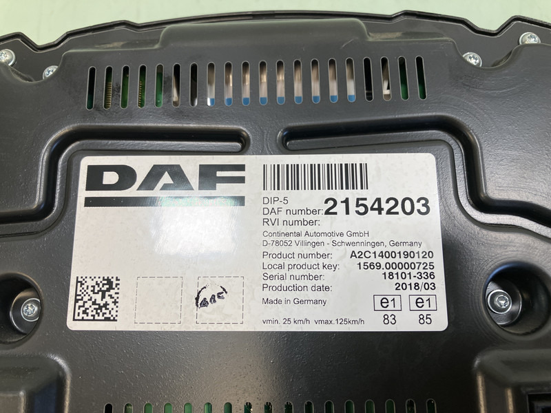 DAF XF106 - Komandna tabla za Kamion: slika 3 DAF XF106 - Komandna tabla za Kamion: slika 3