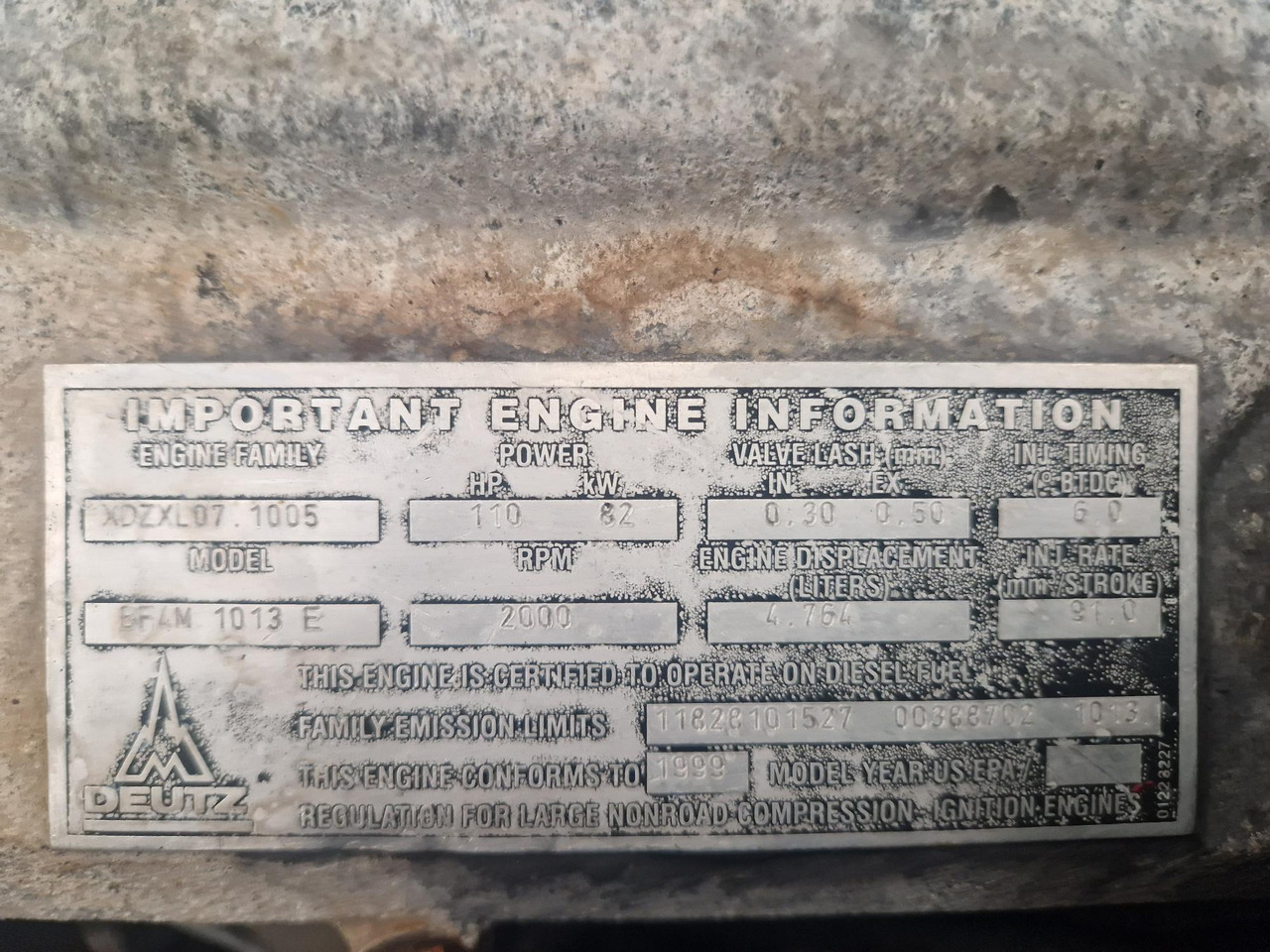 MOTOR DEUTZ BF4M1013E - Motor za Građevinska mašina: slika 4 MOTOR DEUTZ BF4M1013E - Motor za Građevinska mašina: slika 4