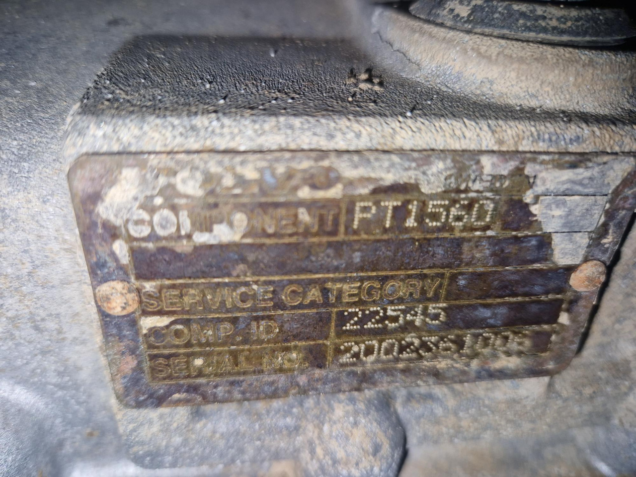 VOLVO PT1560 (VOLVO A25D) - Transmisija za Zglobni kiper: slika 3 VOLVO PT1560 (VOLVO A25D) - Transmisija za Zglobni kiper: slika 3