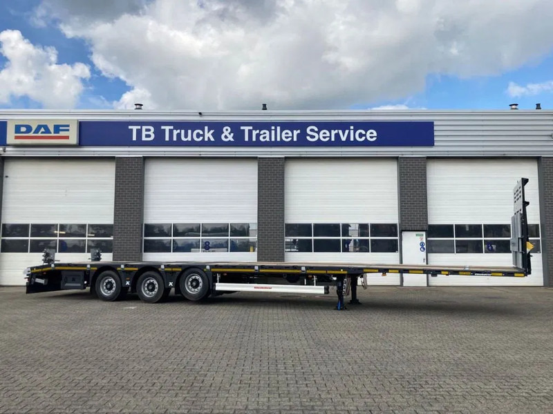 Kässbohrer SPS HM 3 / 0N - 18 / 27 Vlakke mega trailer met liftas, 18x rongen en kist voor de oprijplaten - Plato poluprikolica: slika 2 Kässbohrer SPS HM 3 / 0N - 18 / 27 Vlakke mega trailer met liftas, 18x rongen en kist voor de oprijplaten - Plato poluprikolica: slika 2