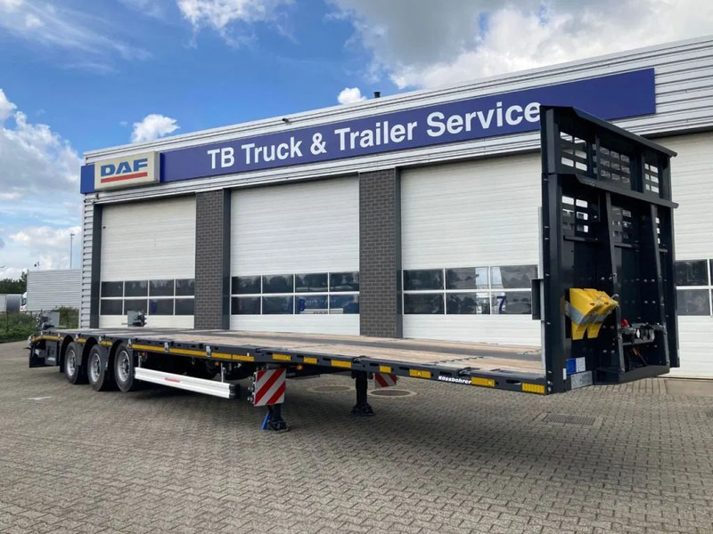 Kässbohrer SPS HM 3 / 0N - 18 / 27 Vlakke mega trailer met liftas, 18x rongen en kist voor de oprijplaten - Plato poluprikolica: slika 5 Kässbohrer SPS HM 3 / 0N - 18 / 27 Vlakke mega trailer met liftas, 18x rongen en kist voor de oprijplaten - Plato poluprikolica: slika 5
