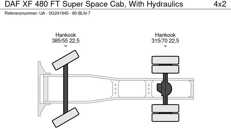 DAF XF 480 FT Super Space Cab, With Hydraulics DAF XF 480 FT Super Space Cab, With Hydraulics: slika 20