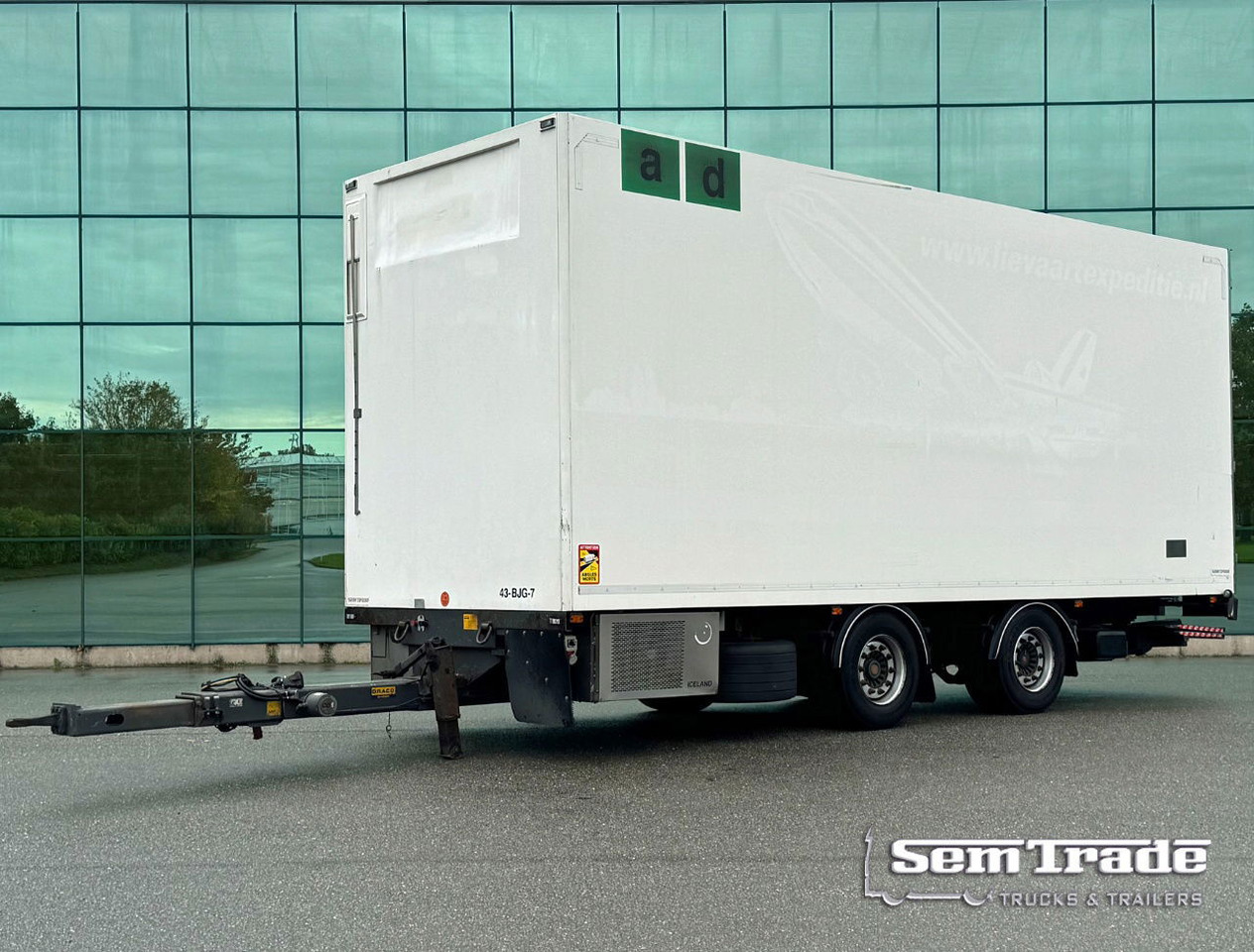 DRACO MZS 218 Wipkar 750 x 250 x 290 CM Inside Tail Lift 2021 TRS Iceland TOP Condition NL Trailertrailer - Prikolica sa zatvorenim sandukom: slika 1 DRACO MZS 218 Wipkar 750 x 250 x 290 CM Inside Tail Lift 2021 TRS Iceland TOP Condition NL Trailertrailer - Prikolica sa zatvorenim sandukom: slika 1