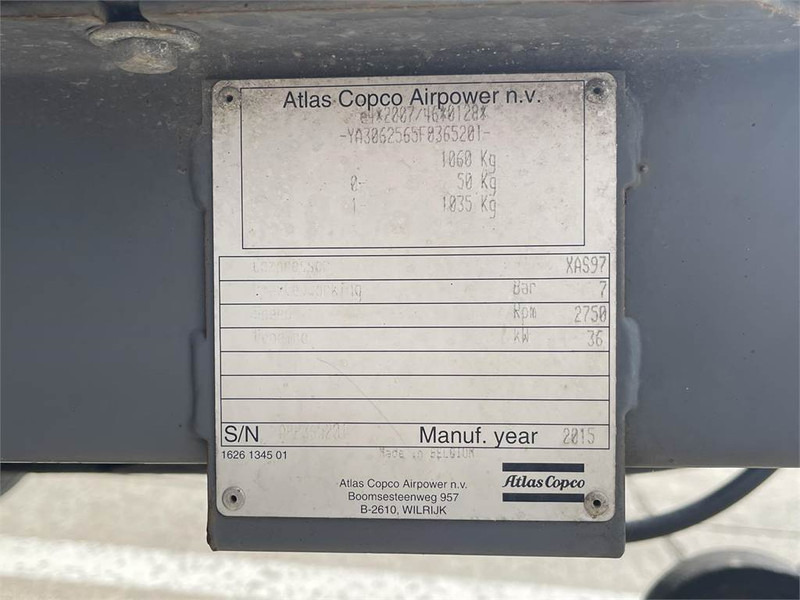 Atlas-Copco XAS 97 DD - N - Kompresor za vazduh: slika 5 Atlas-Copco XAS 97 DD - N - Kompresor za vazduh: slika 5