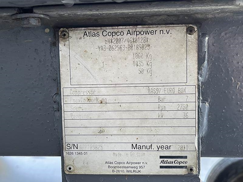 Atlas-Copco XAS 97 DD - N - Kompresor za vazduh: slika 4 Atlas-Copco XAS 97 DD - N - Kompresor za vazduh: slika 4