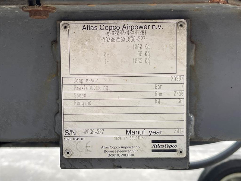 Atlas-Copco XAS 97 DD - N - Kompresor za vazduh: slika 5 Atlas-Copco XAS 97 DD - N - Kompresor za vazduh: slika 5