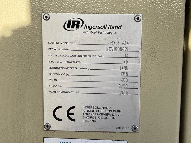 Ingersoll Rand R 75I - A14 - Kompresor za vazduh: slika 3 Ingersoll Rand R 75I - A14 - Kompresor za vazduh: slika 3