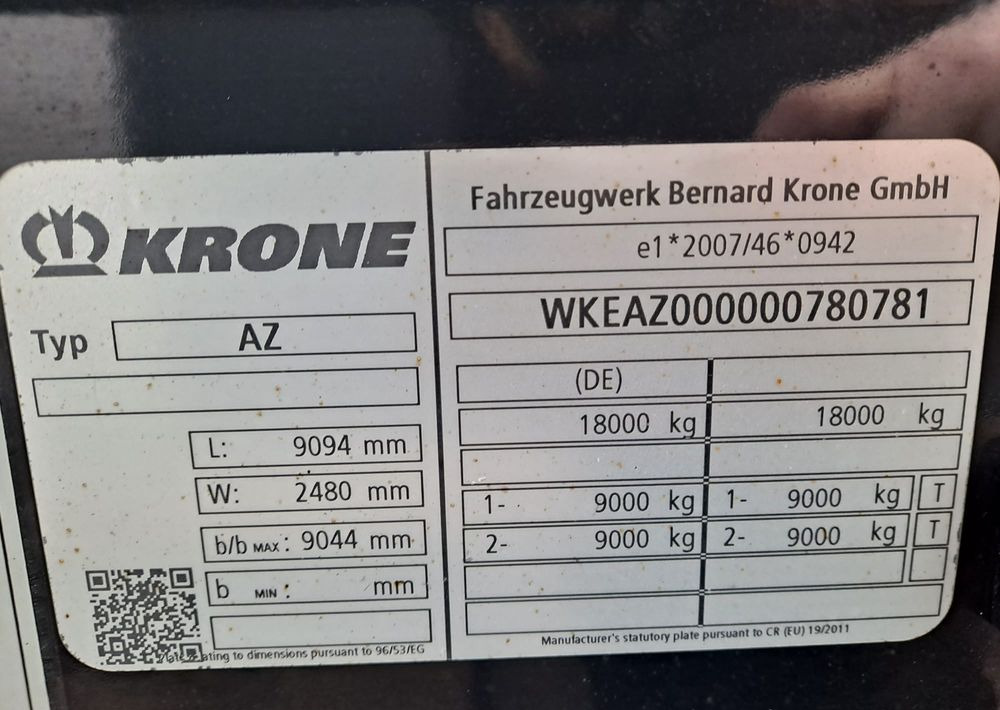 Krone Przyczepa BDF Krone - Prikolica za prevoz kontejnera/ Prikolica sa promenjivim sandukom: slika 4 Krone Przyczepa BDF Krone - Prikolica za prevoz kontejnera/ Prikolica sa promenjivim sandukom: slika 4
