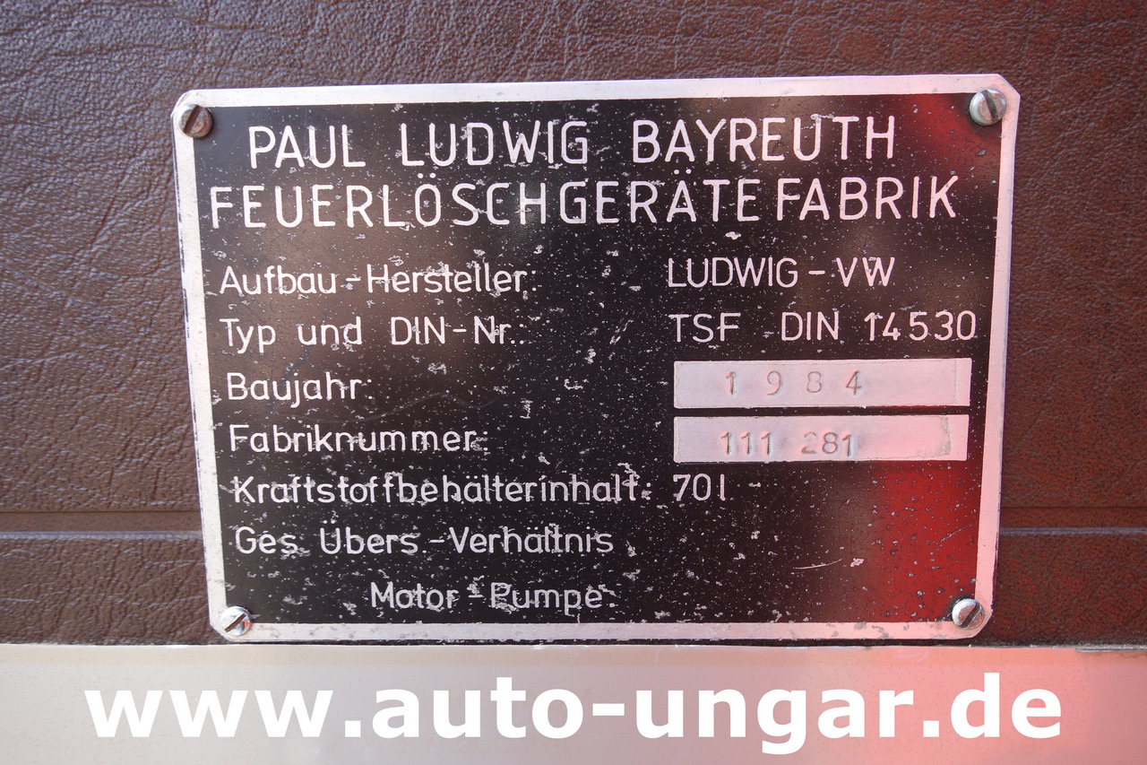 Mali kombi VOLKSWAGEN VW LT 31 Typ 281 TSF Tragkraftspritzenfahrzeug Feuerwehr: slika 19