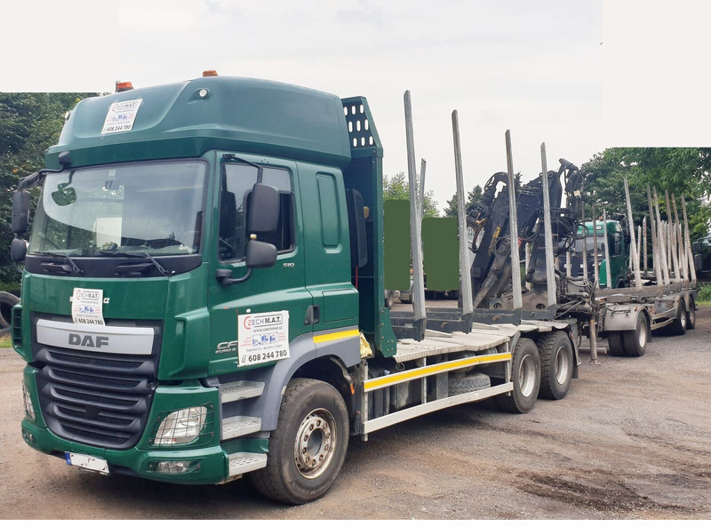DAF 6x4 CF510 33/26t +HIAB Loglift 135 ZT94 +Umikov PP3 - Šticar, Kamion sa dizalicom: slika 5 DAF 6x4 CF510 33/26t +HIAB Loglift 135 ZT94 +Umikov PP3 - Šticar, Kamion sa dizalicom: slika 5