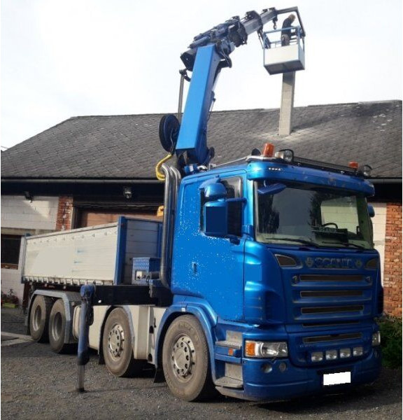 Scania 8x4 bord. R500 +23m crane - Istovarivač, Kamion sa dizalicom: slika 1 Scania 8x4 bord. R500 +23m crane - Istovarivač, Kamion sa dizalicom: slika 1