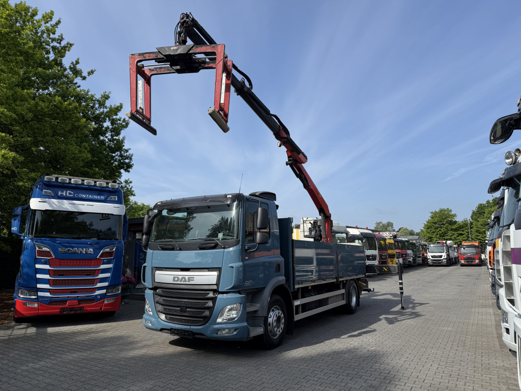 Daf CF320 Palfinger PK12001L Baustoffkran - Kamion sa tovarnim sandukom, Kamion sa dizalicom: slika 1 Daf CF320 Palfinger PK12001L Baustoffkran - Kamion sa tovarnim sandukom, Kamion sa dizalicom: slika 1