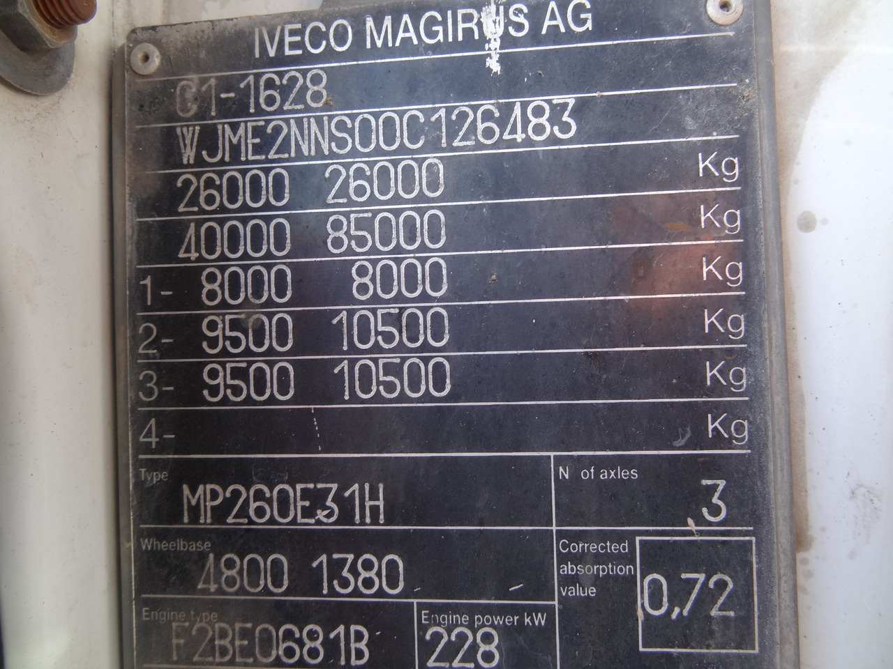 Iveco EuroTrakker 260E31 6X4 Palfinger 36002 - Kamion sa dizalicom, Kamion sa tovarnim sandukom: slika 3 Iveco EuroTrakker 260E31 6X4 Palfinger 36002 - Kamion sa dizalicom, Kamion sa tovarnim sandukom: slika 3
