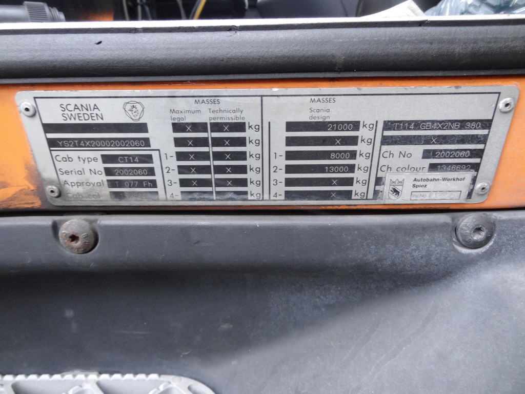 Istovarivač Scania T114 380 Torpedo/Hauber Winterdienst Kommunal: slika 6