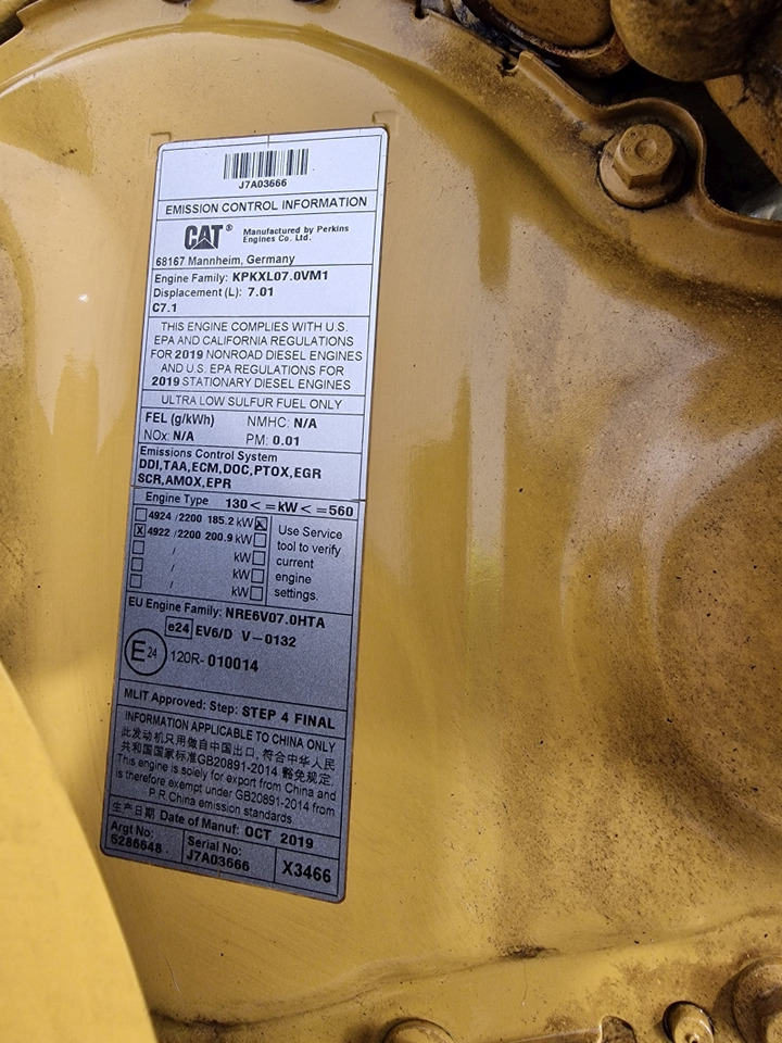 Caterpillar C7.1 950M Wheel Loader Engine (Plant) - Motor za Građevinska mašina: slika 3 Caterpillar C7.1 950M Wheel Loader Engine (Plant) - Motor za Građevinska mašina: slika 3