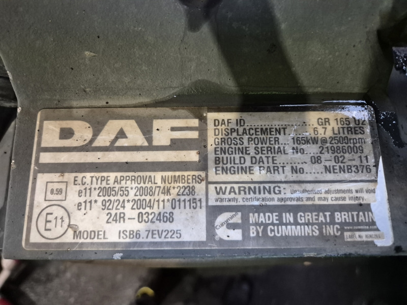 DAF GR165U2 EUR5 Engine (Truck) - Motor za Kamion: slika 2 DAF GR165U2 EUR5 Engine (Truck) - Motor za Kamion: slika 2