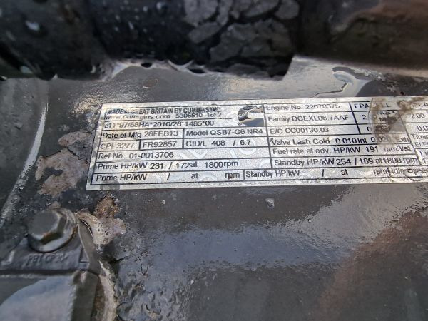 DAF QSB7-G6 NR4 CPL3277 Engine (Industrial) - Motor za Industrijska oprema: slika 2 DAF QSB7-G6 NR4 CPL3277 Engine (Industrial) - Motor za Industrijska oprema: slika 2