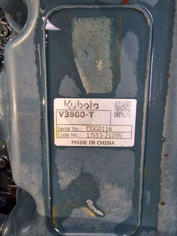 Kubota V3800-DI-T-ET18 Engine (Plant) - Motor za Građevinska mašina: slika 2 Kubota V3800-DI-T-ET18 Engine (Plant) - Motor za Građevinska mašina: slika 2