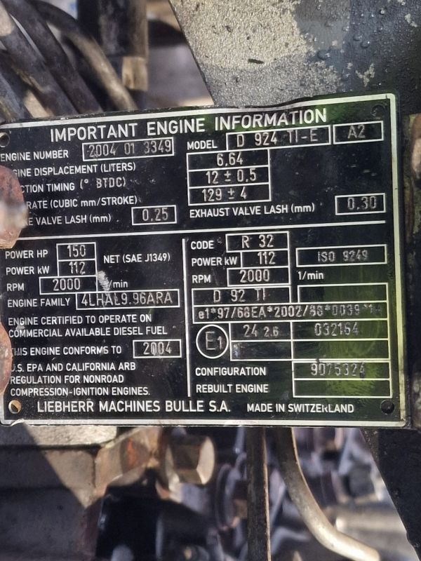 Leibherr D 924 TI-E Engine (Plant) - Motor za Građevinska mašina: slika 2 Leibherr D 924 TI-E Engine (Plant) - Motor za Građevinska mašina: slika 2