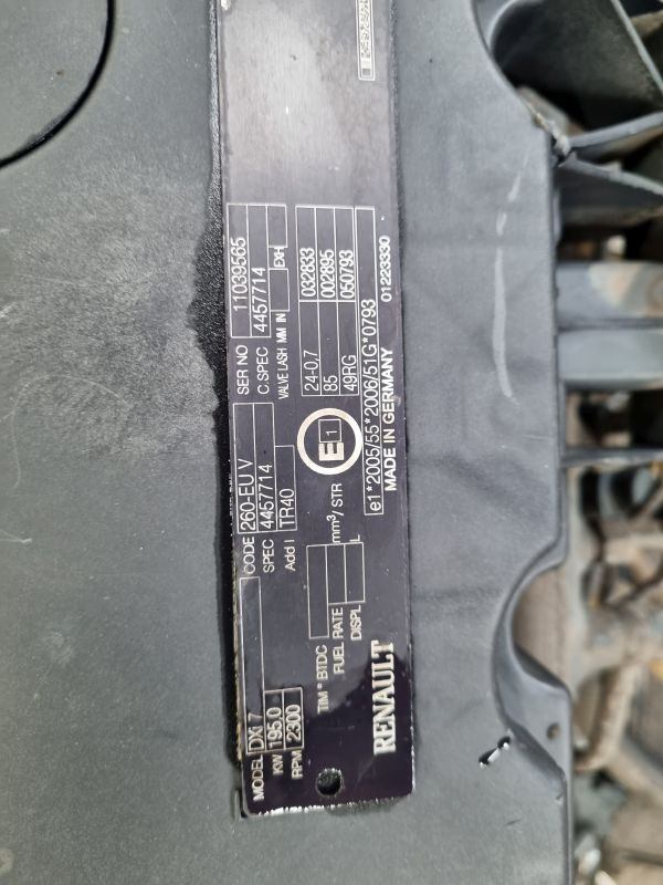 Renault DXI7 260-EUV Engine (Truck) - Motor za Kamion: slika 2 Renault DXI7 260-EUV Engine (Truck) - Motor za Kamion: slika 2