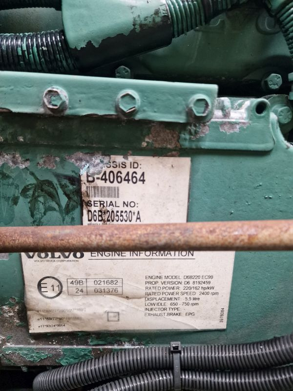 Volvo D6B220 EC09 Engine (Truck) - Motor za Kamion: slika 2 Volvo D6B220 EC09 Engine (Truck) - Motor za Kamion: slika 2