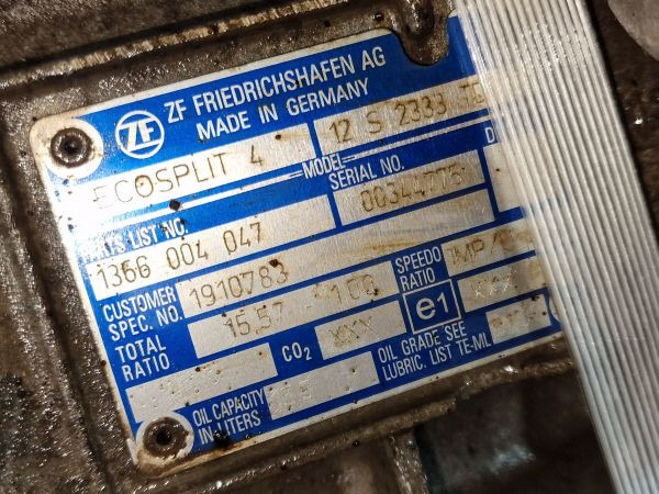 ZF Ecosplit 4 12S2333TD Gearbox - Menjač: slika 2 ZF Ecosplit 4 12S2333TD Gearbox - Menjač: slika 2