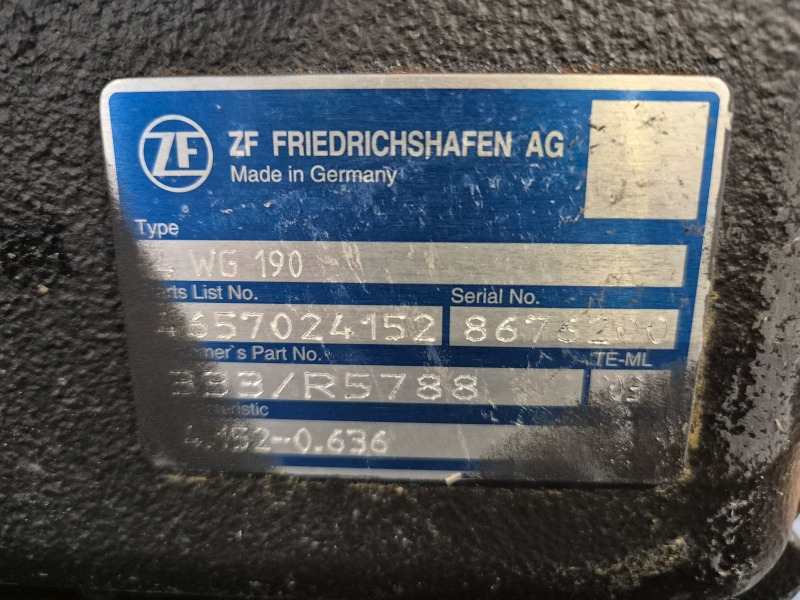 ZF Industrial JCB 4WG190 333/R5788 New Gearbox (Plant) - Menjač za Građevinska mašina: slika 2 ZF Industrial JCB 4WG190 333/R5788 New Gearbox (Plant) - Menjač za Građevinska mašina: slika 2