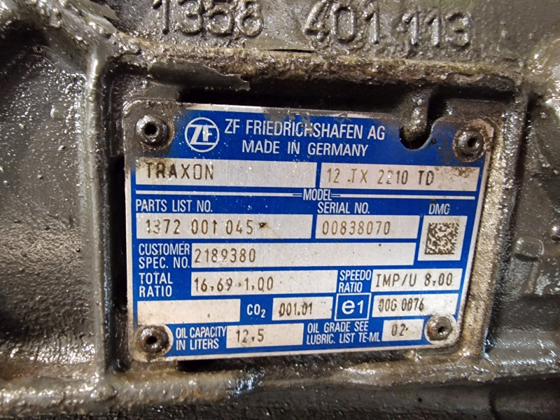 Menjač ZF Traxon 12TX2210TD DAF Spec Gearbox: slika 11 Menjač ZF Traxon 12TX2210TD DAF Spec Gearbox: slika 11