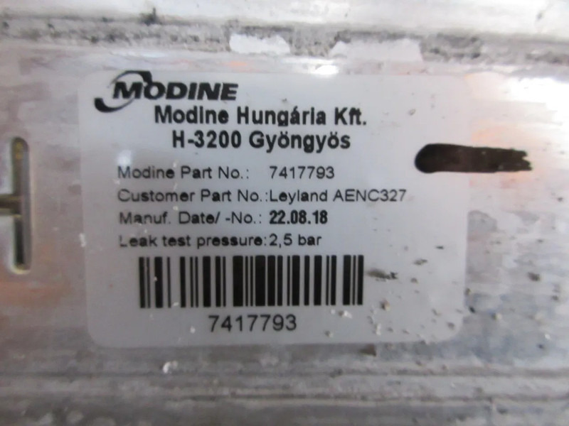 DAF 1708380 INTERCOOLER DAF PX7 EURO 6 NIEUWE & GEBRUIK OP VOORRAAAD - Hladnjak za Kamion: slika 5 DAF 1708380 INTERCOOLER DAF PX7 EURO 6 NIEUWE & GEBRUIK OP VOORRAAAD - Hladnjak za Kamion: slika 5