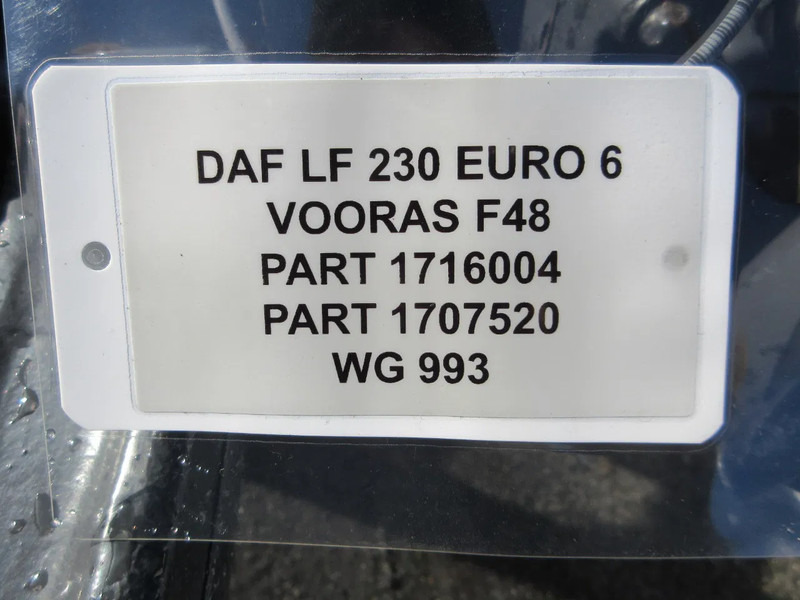 DAF 17160044 // 1707520 TYPE F48 VOORAS DAF LF 230 EURO 6 MODEL 2020 - Prednja osovina za Kamion: slika 5 DAF 17160044 // 1707520 TYPE F48 VOORAS DAF LF 230 EURO 6 MODEL 2020 - Prednja osovina za Kamion: slika 5