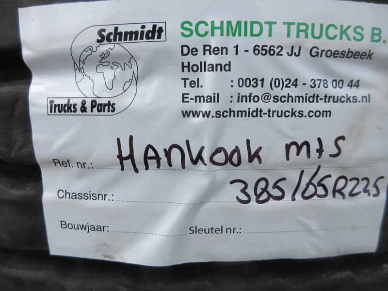 Hankook 385 / 65 R 22.5 OPLEGGER BANDEN MET STAAL WIEL - Guma za Kamion: slika 5 Hankook 385 / 65 R 22.5 OPLEGGER BANDEN MET STAAL WIEL - Guma za Kamion: slika 5