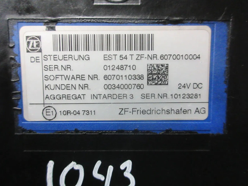 MAN 81.25810-7035 REGELEENHEID ZF IT3 MAN 18.520 TGX EURO 6 MODEL 2024 - Električni sistem za Kamion: slika 5 MAN 81.25810-7035 REGELEENHEID ZF IT3 MAN 18.520 TGX EURO 6 MODEL 2024 - Električni sistem za Kamion: slika 5